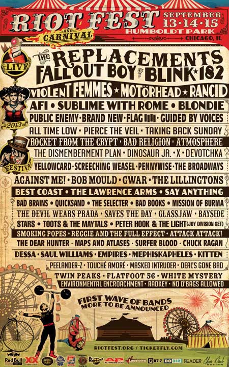 Riot Fest 2013 Chicago Concert Tickets