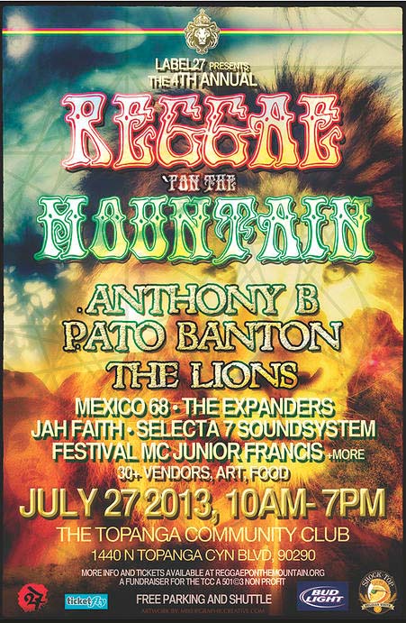 Topanga Reggae Festival Tickets 2013