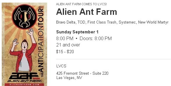 Alien Ant Farm Live at LVCS